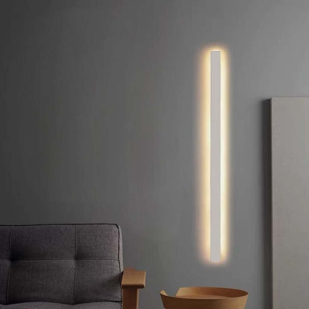 minimalistische fahrradbeleuchtung Wandlampen-Licht-Balken minimalistische Aluminium-lineare LED, schwarz/weiß