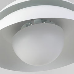 White Shade Single Pendant Light Bulb