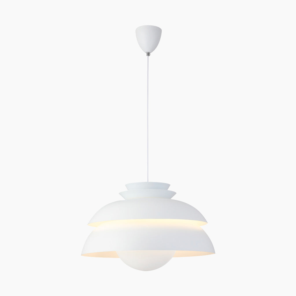 White Shade Single Pendant Light Main