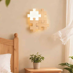 Wood Puzzle Wall Light Nordic LED