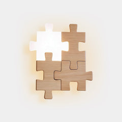 Wood Puzzle Wall Light Nordic LED