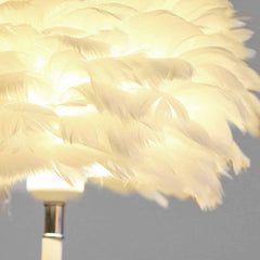 Minimalist Bloom Feather Table Lamp Shade