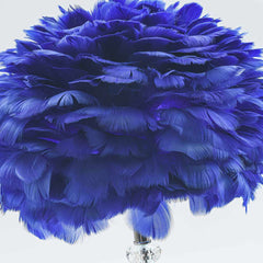 Romantic Diamond Crystal Feather Table Lamp Shade