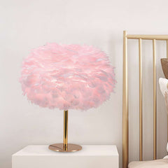 Fairy Bloom Feather Table Lamp Bedroom