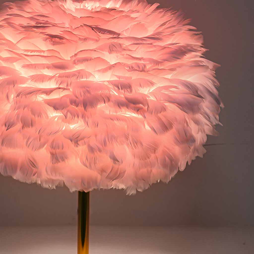 Fairy Bloom Feather Table Lamp Shade Light