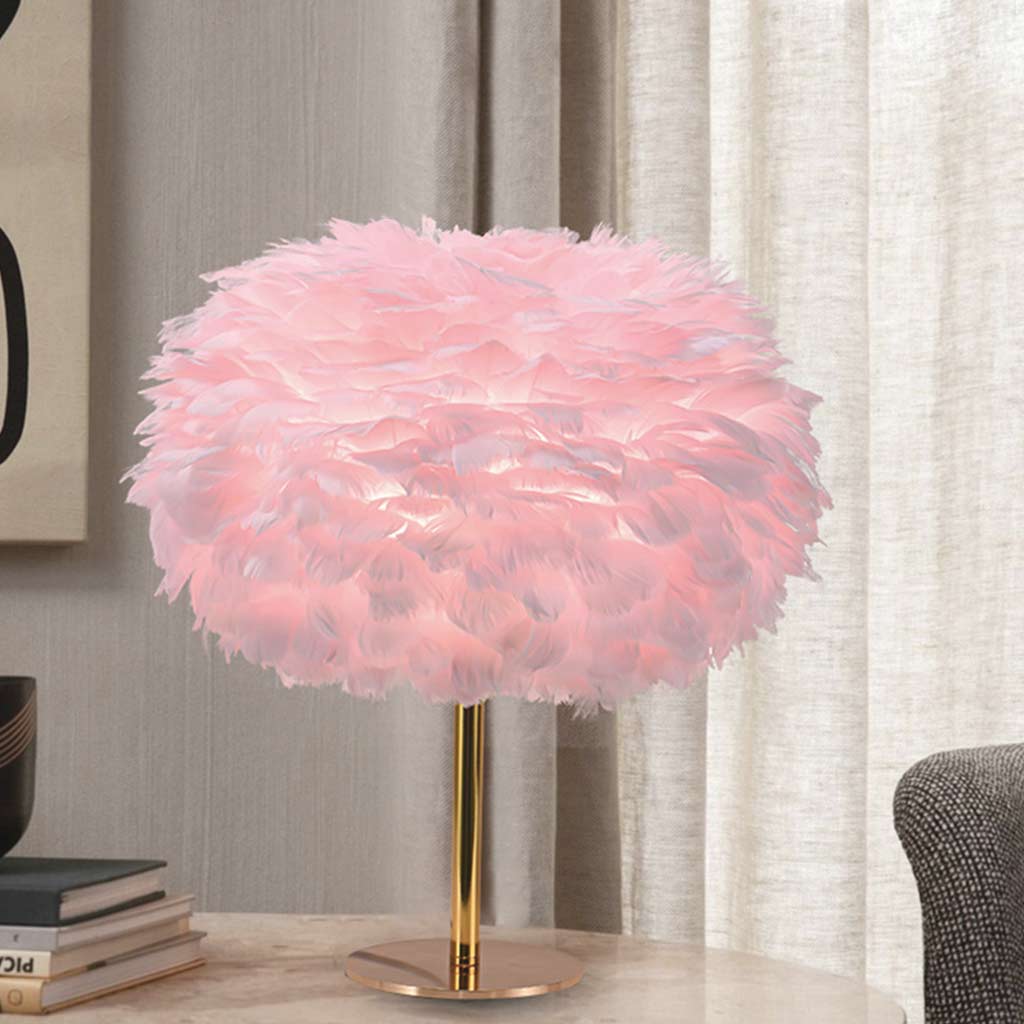 Fairy Bloom Feather Table Lamp Study