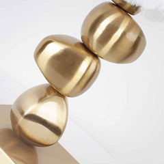Unique Metal Pebble Feather Table Lamp Body