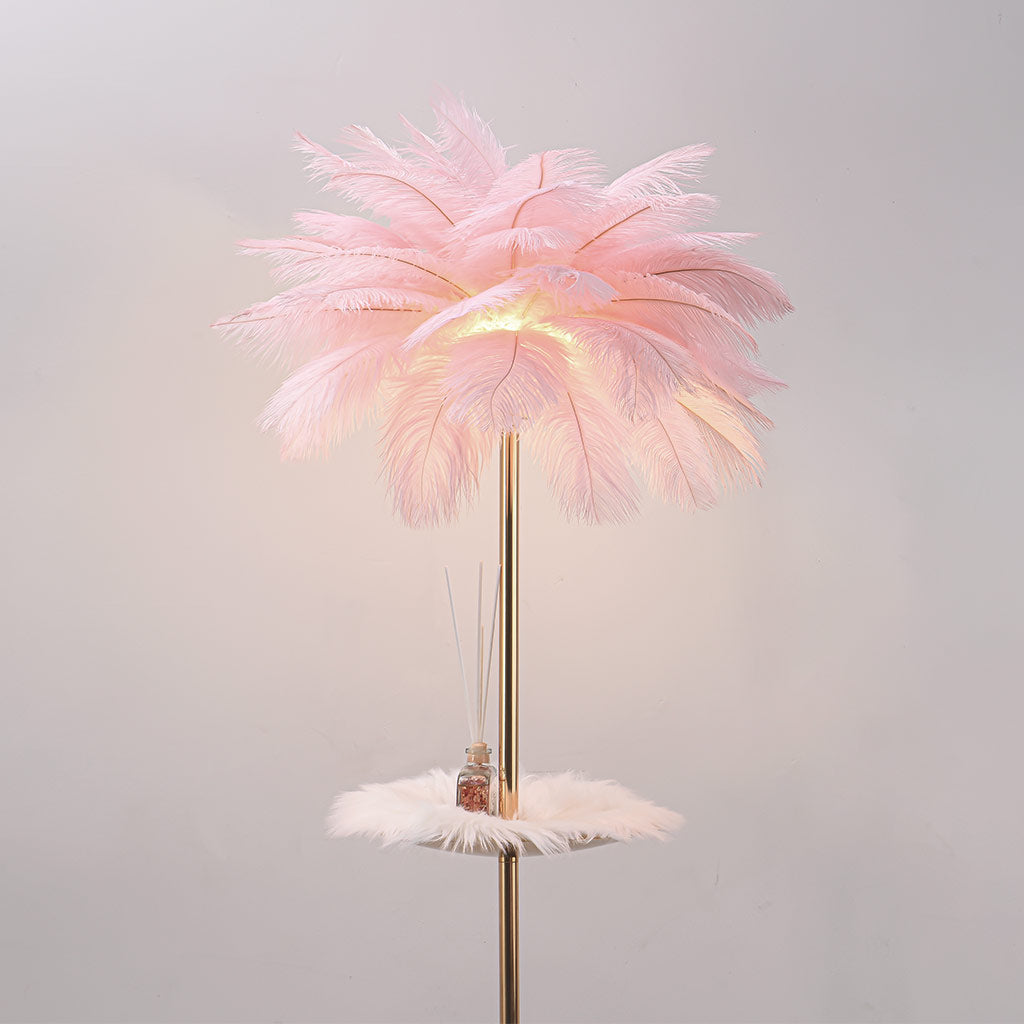 ostrich feather floor lamp ffl002 shade