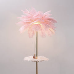 ostrich feather floor lamp ffl002 shade