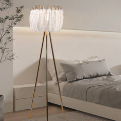 tripod ostrich feather floor lamp ffl003 bedroom