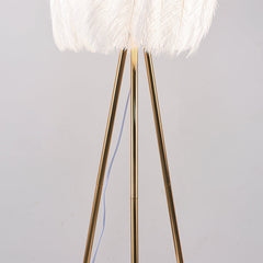 tripod ostrich feather floor lamp ffl003 detail