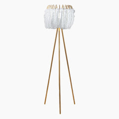 tripod ostrich feather floor lamp ffl003 white